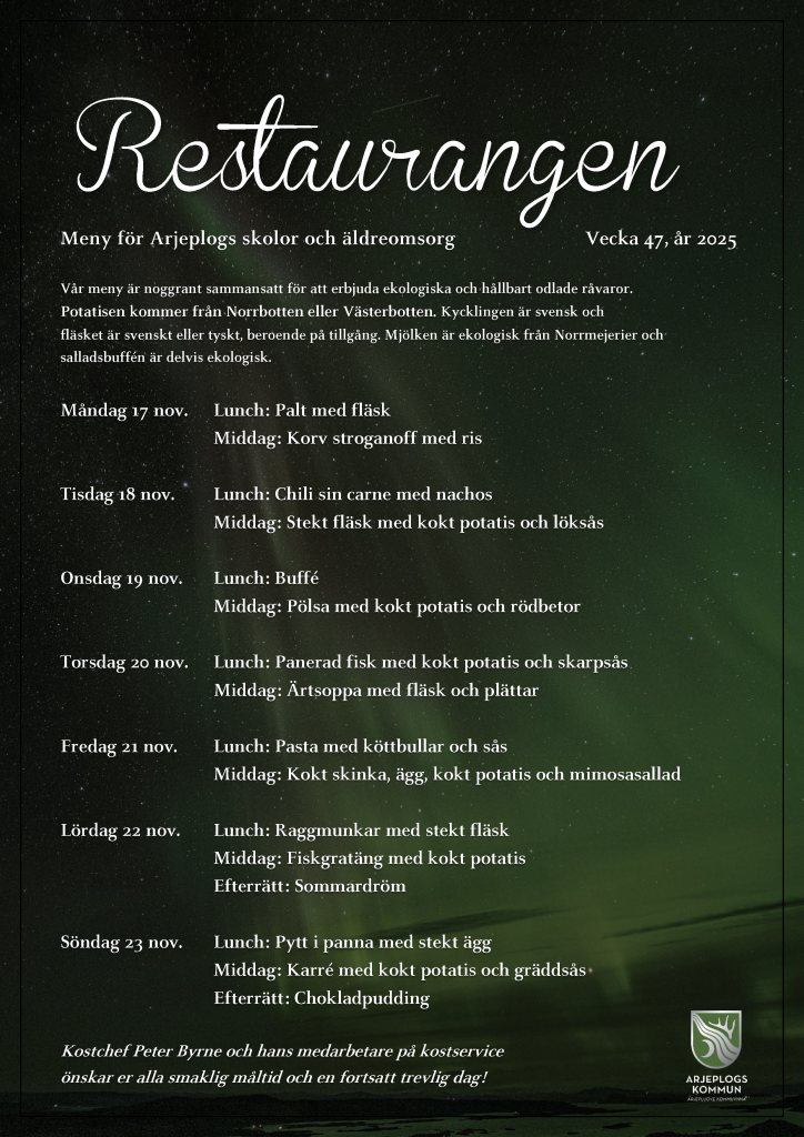 Meny vecka 47