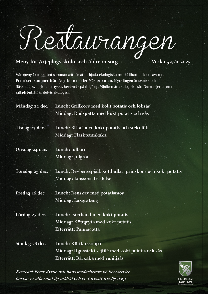 Meny vecka 52
