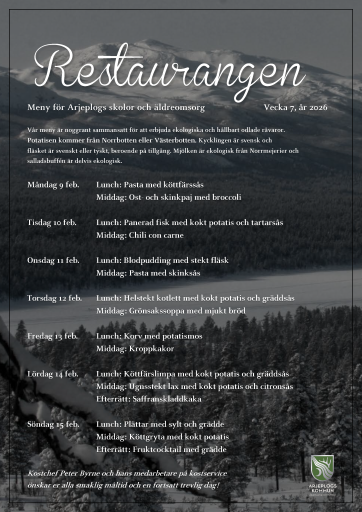 Meny vecka 7