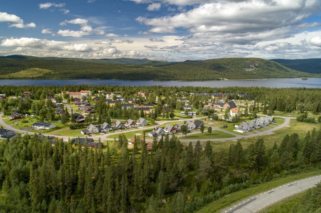 Laisvall från ovan en sommardag